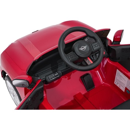 Pojazd elektryczny Mini Cooper, czerwony