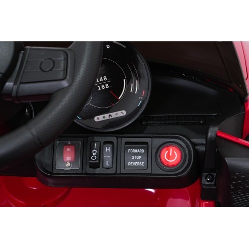 Pojazd elektryczny Mini Cooper, czerwony