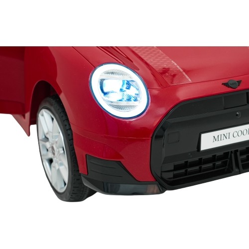 Pojazd elektryczny Mini Cooper, czerwony