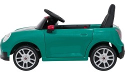 Pojazd elektryczny Mini Cooper, zielony