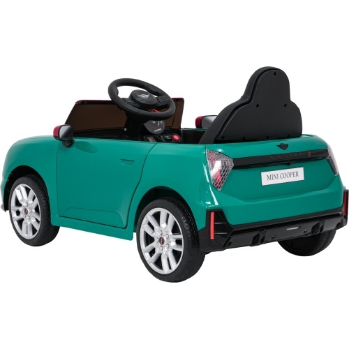 Pojazd elektryczny Mini Cooper, zielony