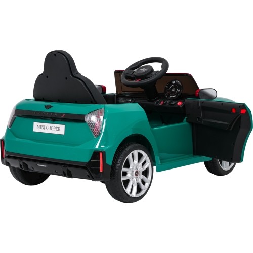 Pojazd elektryczny Mini Cooper, zielony