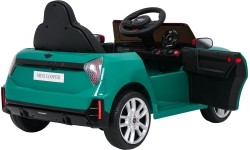 Pojazd elektryczny Mini Cooper, zielony