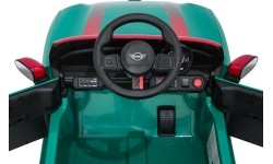 Pojazd elektryczny Mini Cooper, zielony