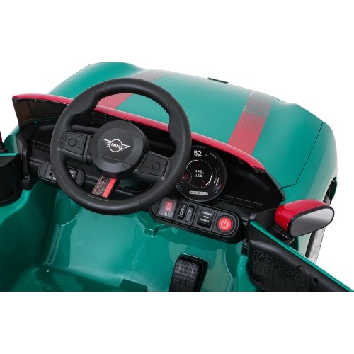 Pojazd elektryczny Mini Cooper, zielony