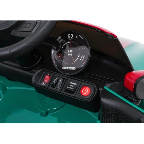 Pojazd elektryczny Mini Cooper, zielony