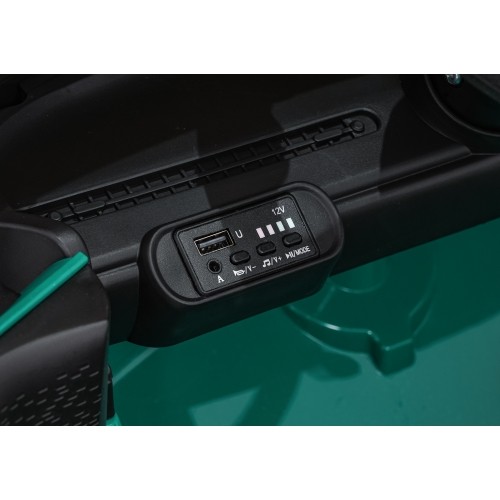 Pojazd elektryczny Mini Cooper, zielony