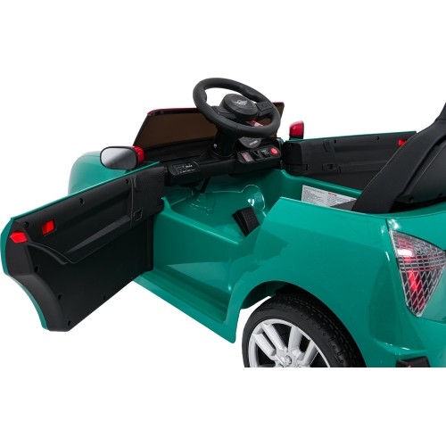 Pojazd elektryczny Mini Cooper, zielony