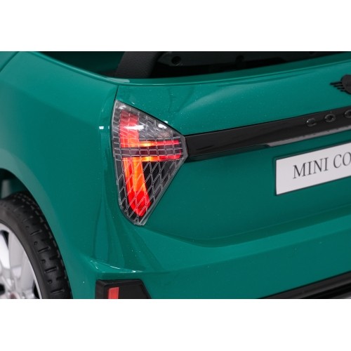 Pojazd elektryczny Mini Cooper, zielony