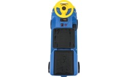 Pojazd elektryczny Niebieska lokomotywa stacyjna, dwuosobowy