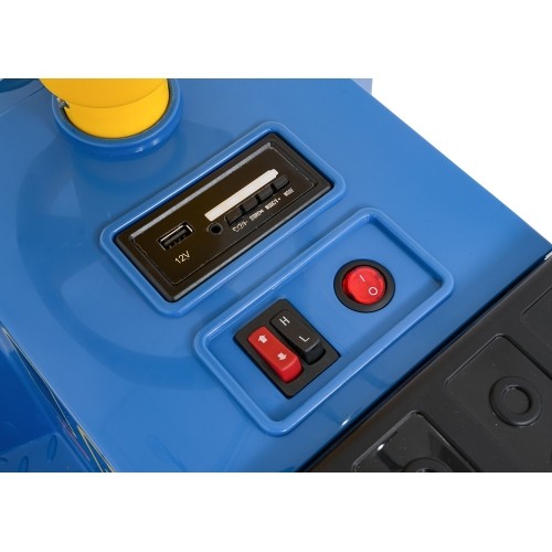 Pojazd elektryczny Niebieska lokomotywa stacyjna, dwuosobowy