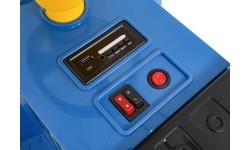 Pojazd elektryczny Niebieska lokomotywa stacyjna, dwuosobowy