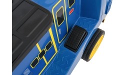 Pojazd elektryczny Niebieska lokomotywa stacyjna, dwuosobowy