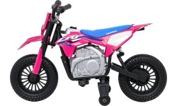 Motocykl elektryczny Honda CFR450R, różowy