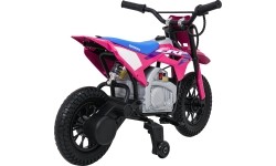 Motocykl elektryczny Honda CFR450R, różowy