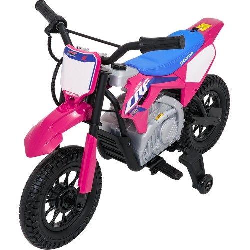 Motocykl elektryczny Honda CFR450R, różowy