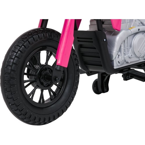 Motocykl elektryczny Honda CFR450R, różowy