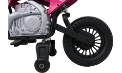 Motocykl elektryczny Honda CFR450R, różowy