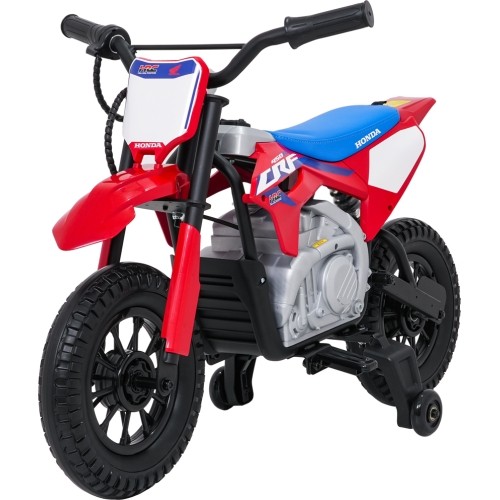 Motocykl elektryczny Honda CRF450R, czerwony