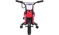 Motocykl elektryczny Honda CRF450R, czerwony