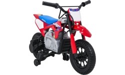 Motocykl elektryczny Honda CRF450R, czerwony