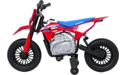 Motocykl elektryczny Honda CRF450R, czerwony