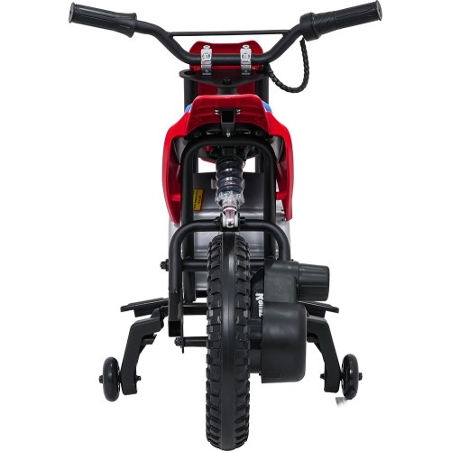 Motocykl elektryczny Honda CRF450R, czerwony
