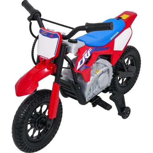 Motocykl elektryczny Honda CRF450R, czerwony