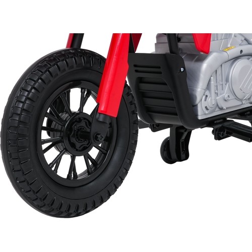 Motocykl elektryczny Honda CRF450R, czerwony