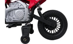 Motocykl elektryczny Honda CRF450R, czerwony