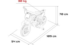 Motocykl elektryczny Honda CFR450R, zielony