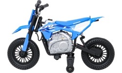 Motocykl elektryczny Honda CFR450R, niebieski