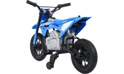 Motocykl elektryczny Honda CFR450R, niebieski
