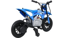Motocykl elektryczny Honda CFR450R, niebieski