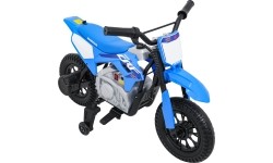 Motocykl elektryczny Honda CFR450R, niebieski