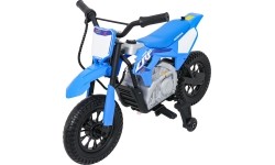 Motocykl elektryczny Honda CFR450R, niebieski