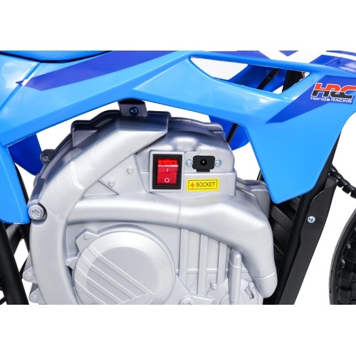 Motocykl elektryczny Honda CFR450R, niebieski
