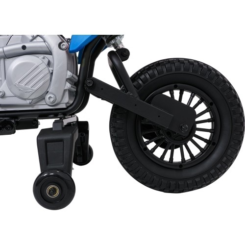 Motocykl elektryczny Honda CFR450R, niebieski