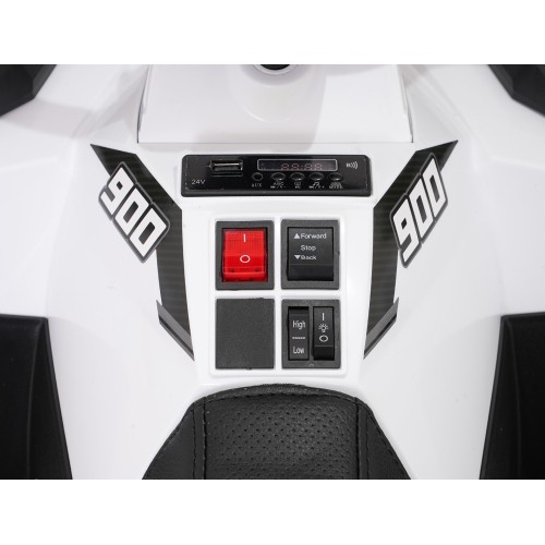 Pojazd elektryczny quad WOLF 4x4 ATV biały
