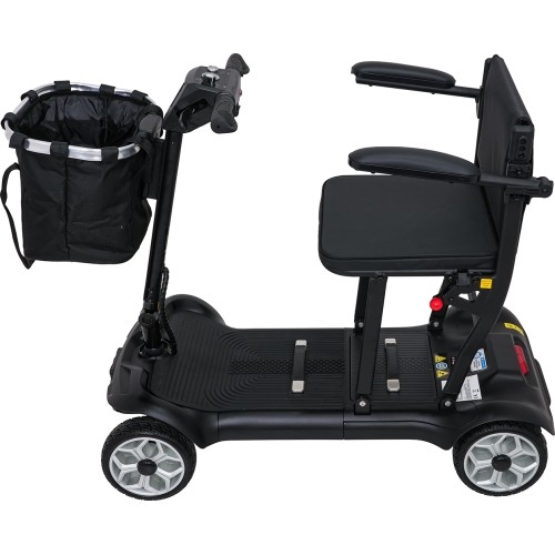 EasyGo czarny czterokołowy skuter elektryczny dla seniorów