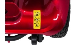 EasyGo czerwony czterokołowy skuter elektryczny dla seniorów