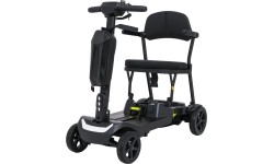 Elektryczny czterokołowy skuter dla seniorów SeniorStar, czarny