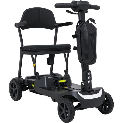 Elektryczny czterokołowy skuter dla seniorów SeniorStar, czarny