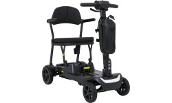 Elektryczny czterokołowy skuter dla seniorów SeniorStar, czarny