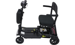 Elektryczny czterokołowy skuter dla seniorów SeniorStar, czarny