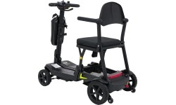 Elektryczny czterokołowy skuter dla seniorów SeniorStar, czarny