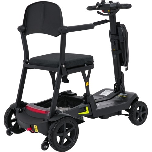 Elektryczny czterokołowy skuter dla seniorów SeniorStar, czarny