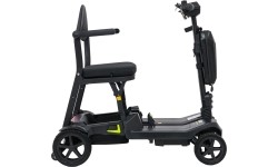 Elektryczny czterokołowy skuter dla seniorów SeniorStar, czarny