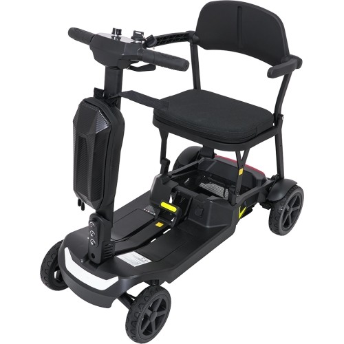 Elektryczny czterokołowy skuter dla seniorów SeniorStar, czarny