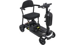 Elektryczny czterokołowy skuter dla seniorów SeniorStar, czarny
